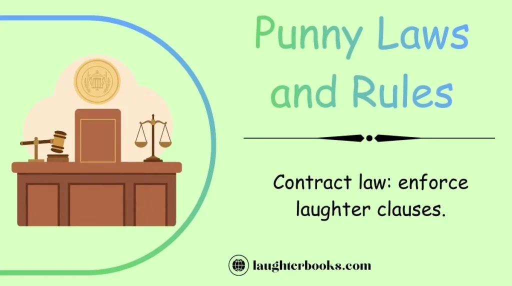 Punny Laws and Rules