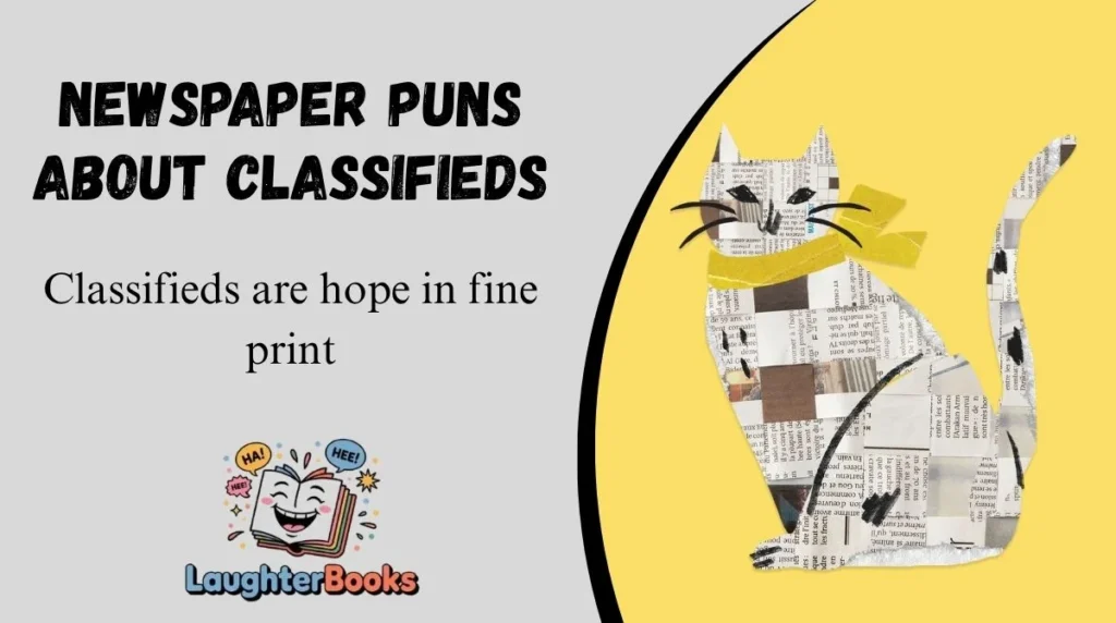 Newspaper Puns About Classifieds