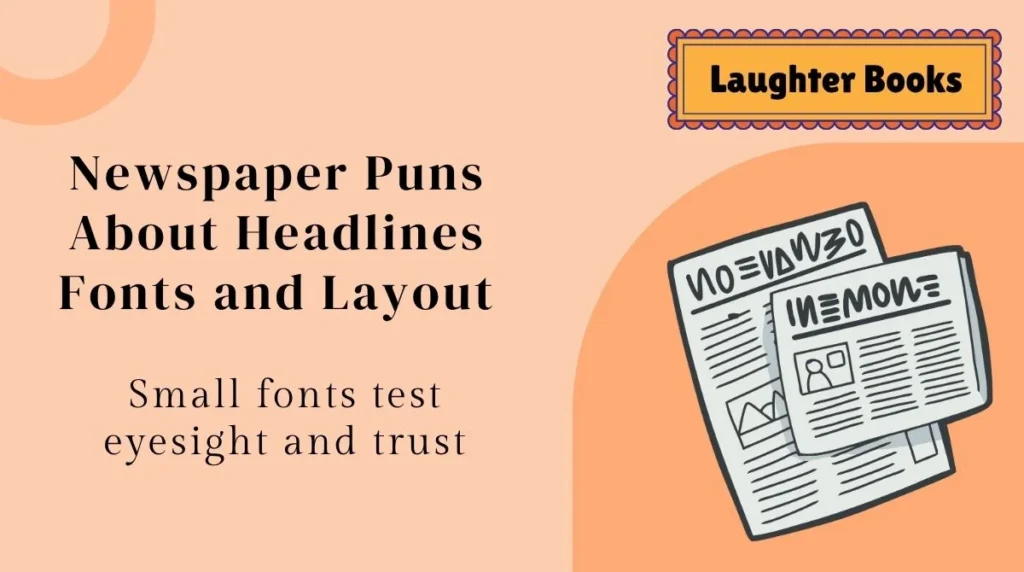 Newspaper Puns About Headlines Fonts and Layout