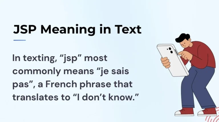 JSP Meaning in Text