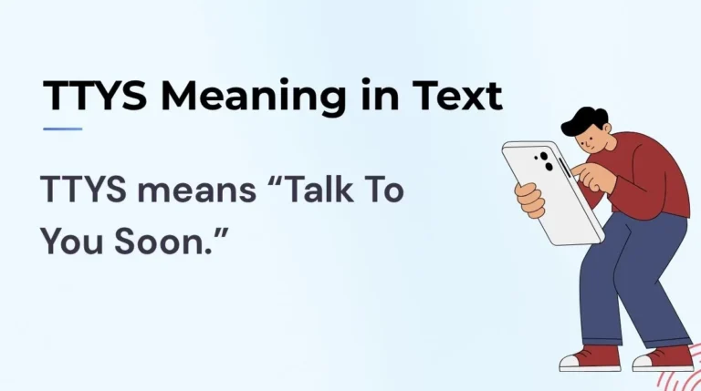 TTYS Meaning in Text